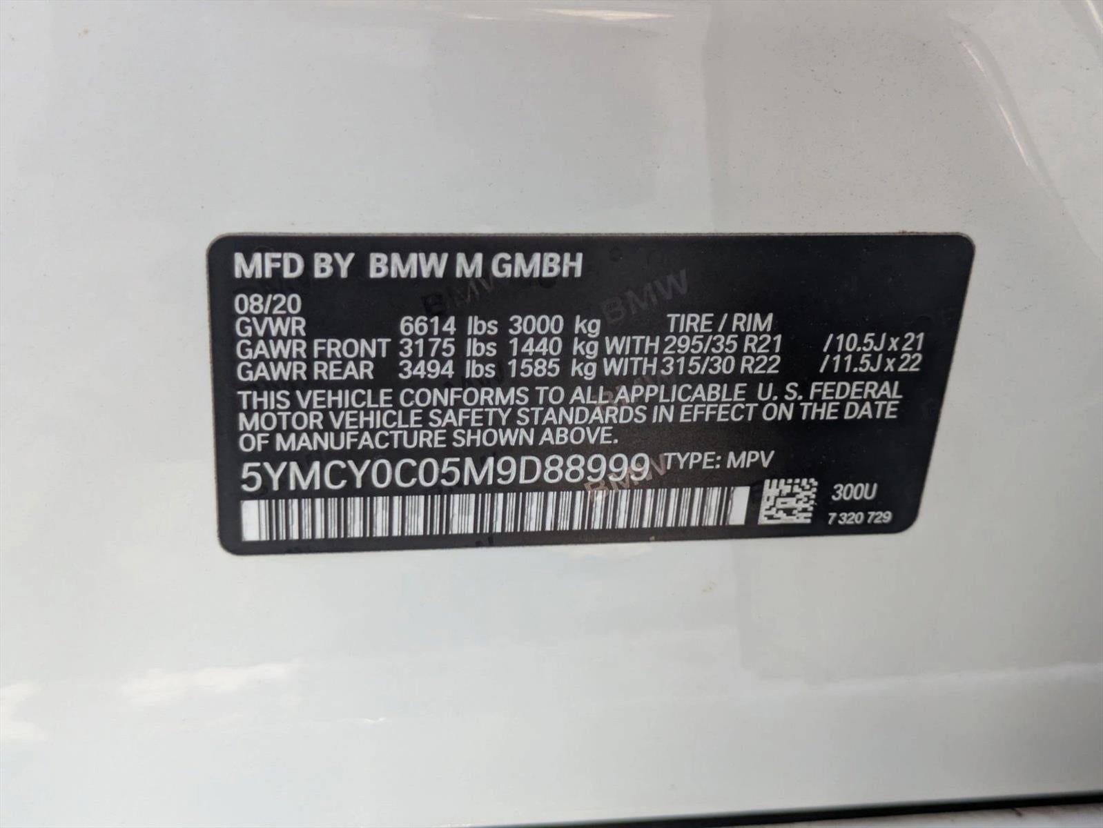 2021 BMW X6 M X6 M Sports Activity Coupe
