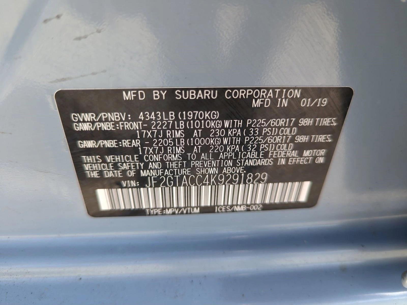 2019 Subaru Crosstrek 2.0i Premium Manual