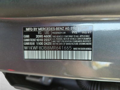 2021 Mercedes-Benz C-Class C 300 Sedan