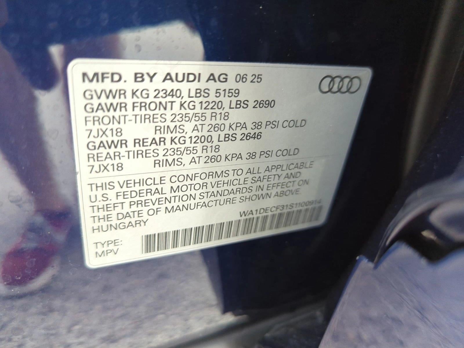 2025 Audi Q3 S line Premium 45 TFSI quattro