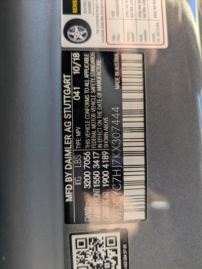 2019 Mercedes-Benz G-Class AMG® G 63 4MATIC® SUV