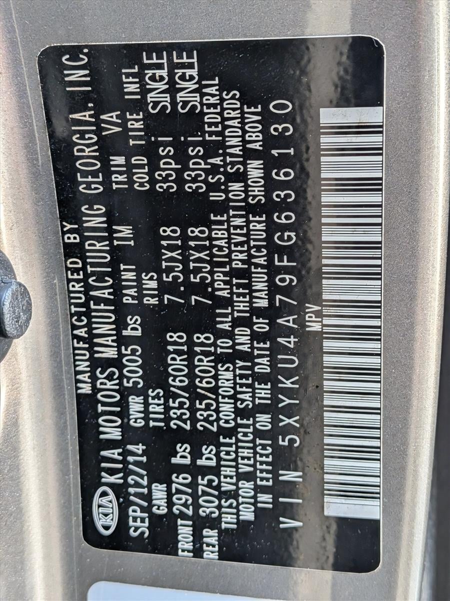 2015 Kia Sorento 2WD 4dr V6 EX