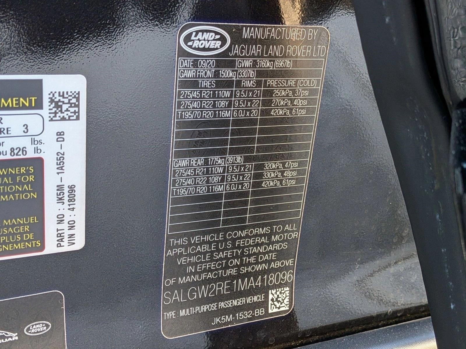 2021 Land Rover Range Rover SV Autobiography Dynamic SWB