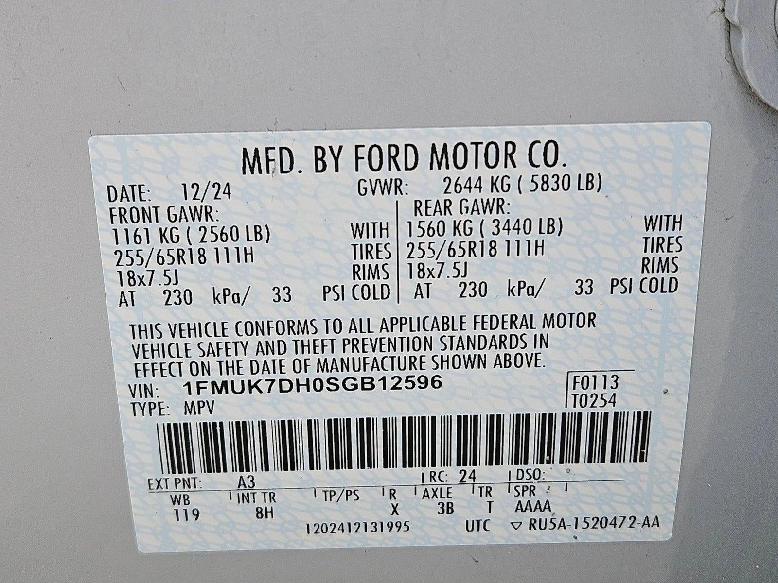 2025 Ford Explorer Active RWD