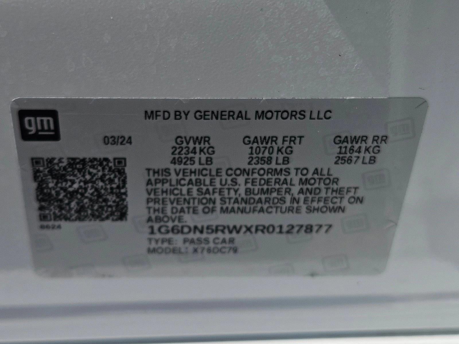 2024 Cadillac CT5 4dr Sdn Premium Luxury