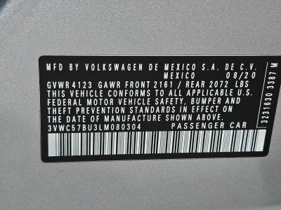 2020 Volkswagen Jetta S Auto w/ULEV