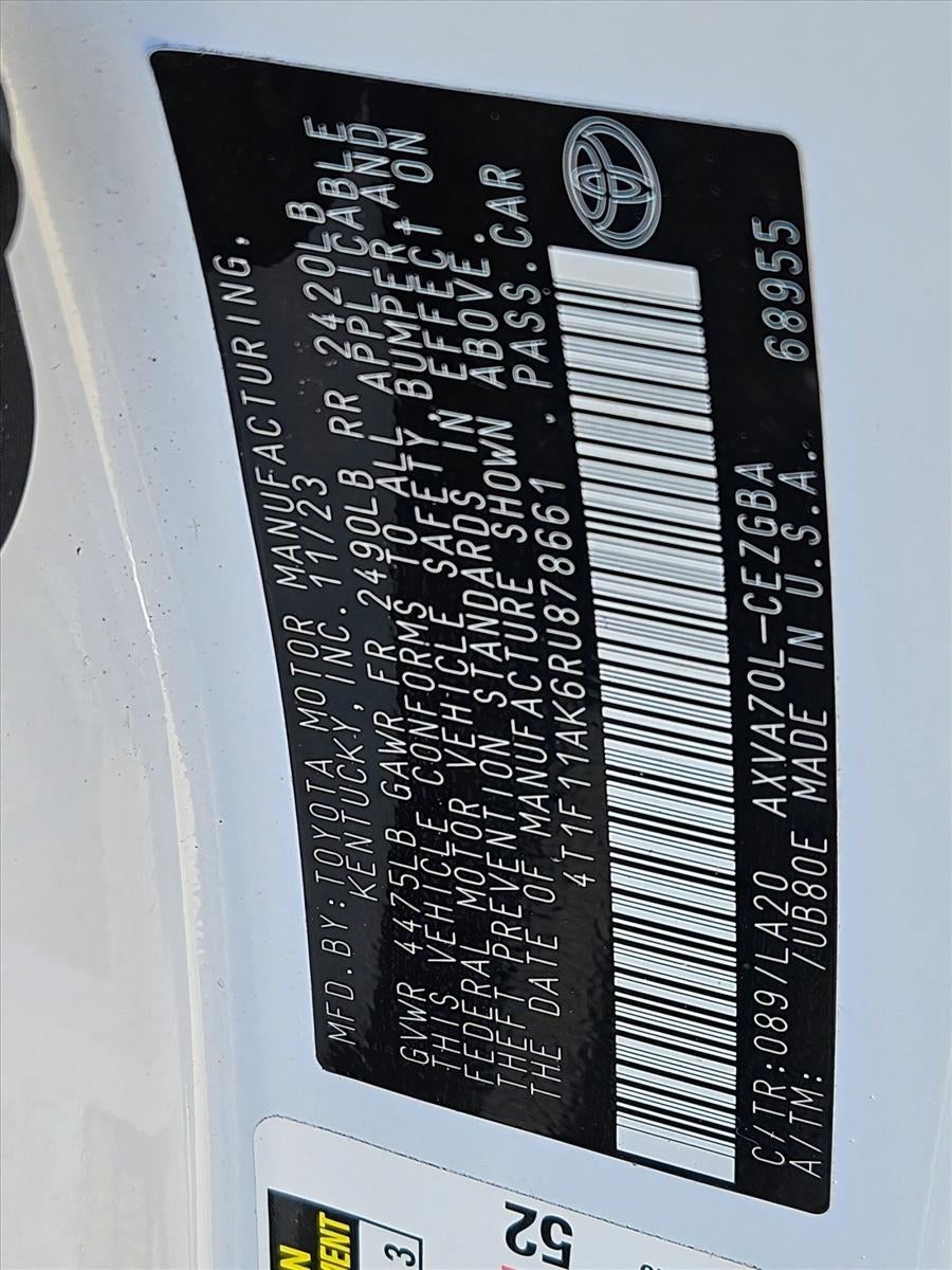 2024 Toyota Camry XLE Auto (SE)