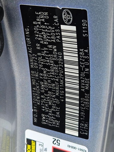 2023 Toyota Camry SE Auto (SE)