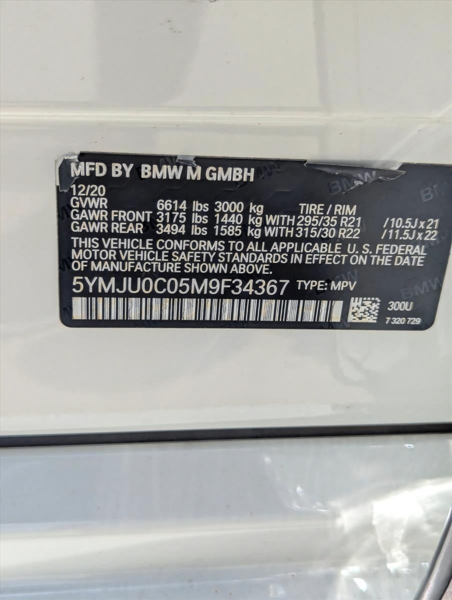 2021 BMW X5 M X5 M Sports Activity Vehicle