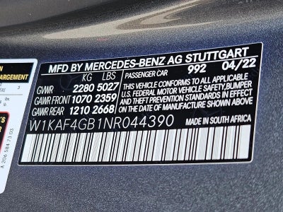 2022 Mercedes-Benz C-Class C 300 Sedan