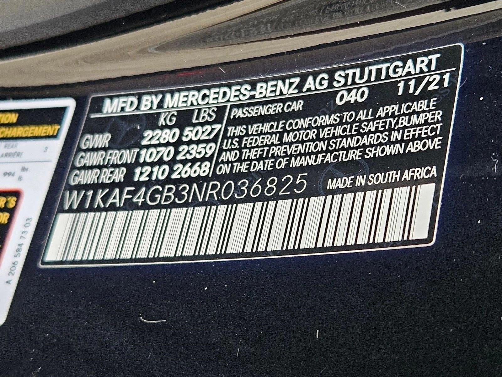 2022 Mercedes-Benz C-Class C 300 Sedan