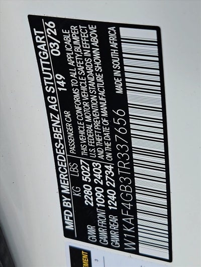 2026 Mercedes-Benz C-Class C 300 Sedan