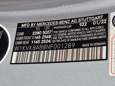 2022 Mercedes-Benz SL-Class AMG® SL 55 Roadster