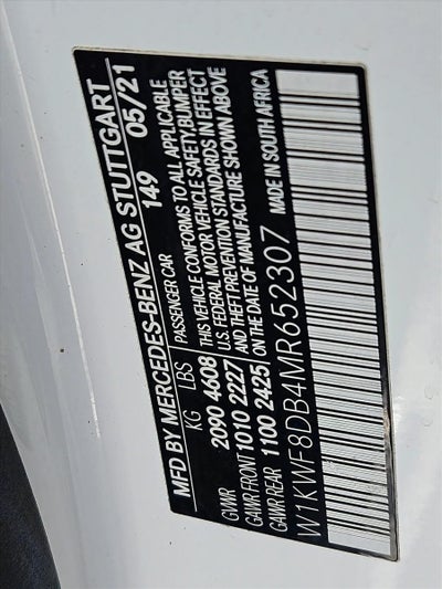 2021 Mercedes-Benz C-Class C 300 Sedan