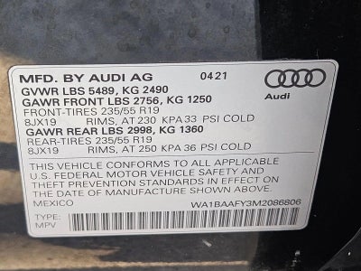 2021 Audi Q5 Premium Plus 45 TFSI quattro