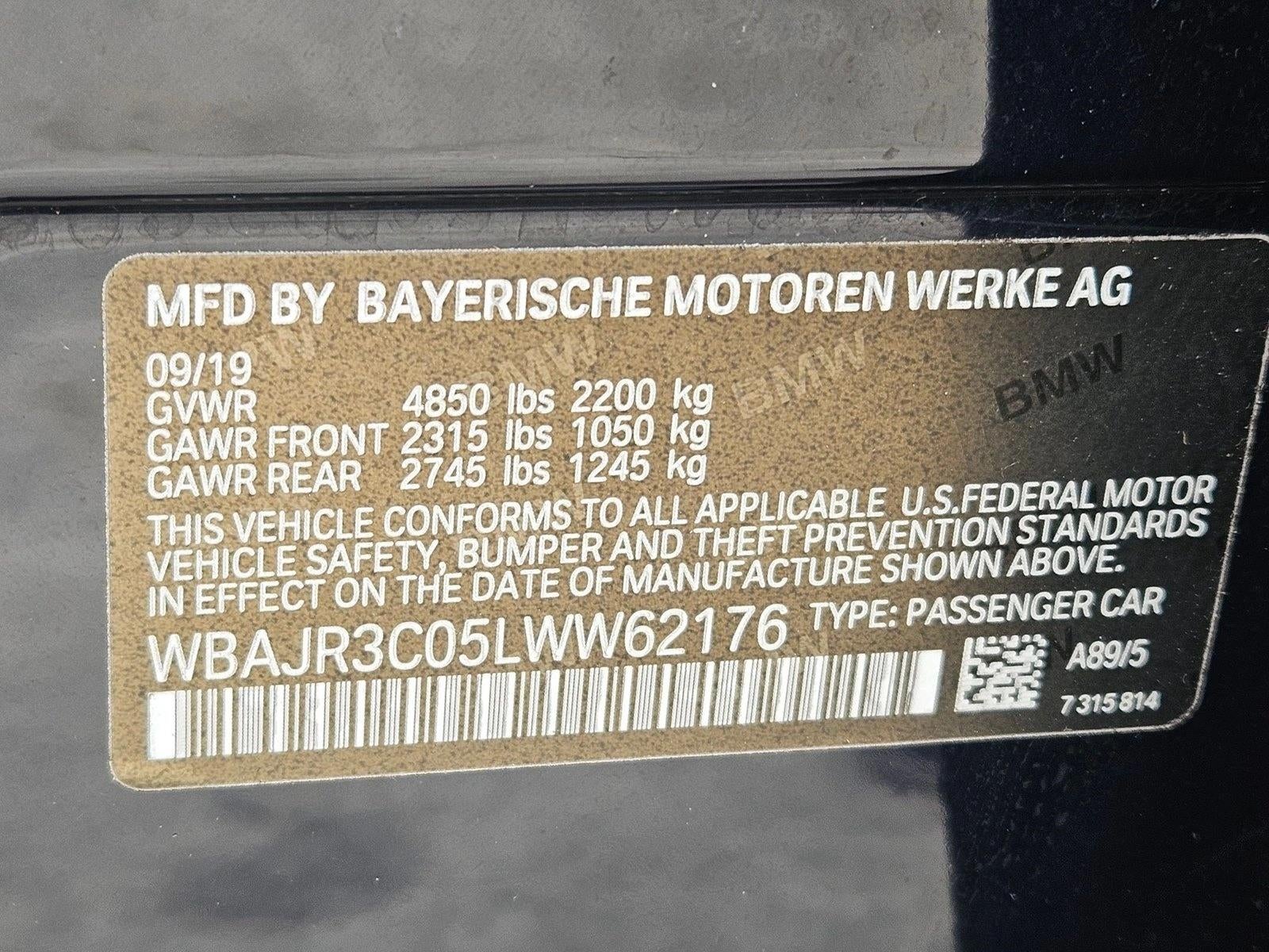 2020 BMW 530i Sedan
