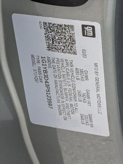 2023 Chevrolet Corvette Stingray Convertible 2LT