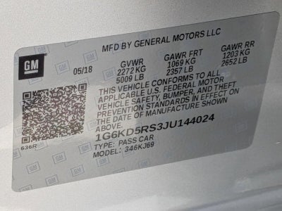 2018 Cadillac CT6 4dr Sdn 3.6L Luxury AWD