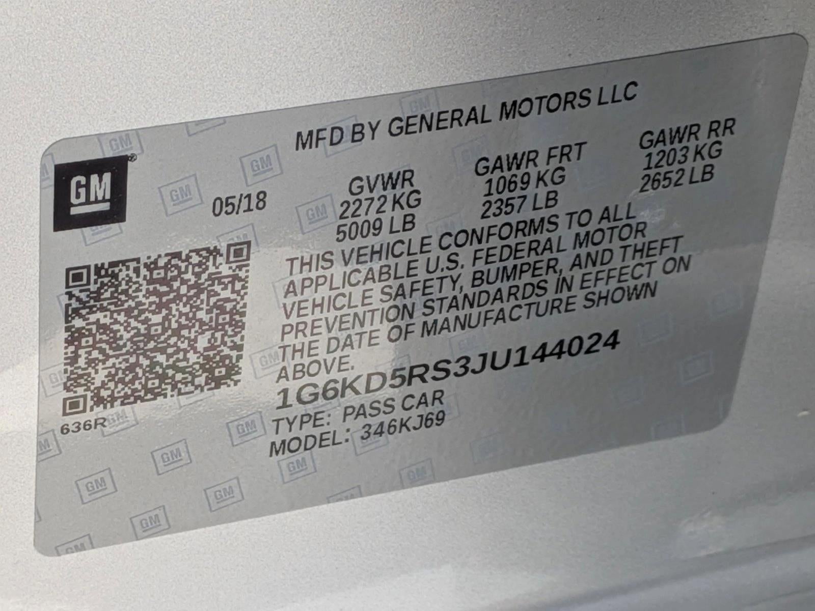 2018 Cadillac CT6 4dr Sdn 3.6L Luxury AWD