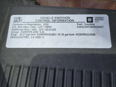 2019 GMC Yukon 2WD 4dr SLE