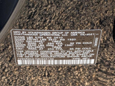 2021 Volkswagen Atlas 2021.5 3.6L V6 SEL R-Line FWD