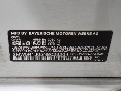 2022 BMW 330i Sedan North America