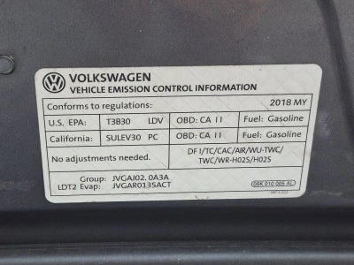 2018 Volkswagen Tiguan 2.0T SEL FWD