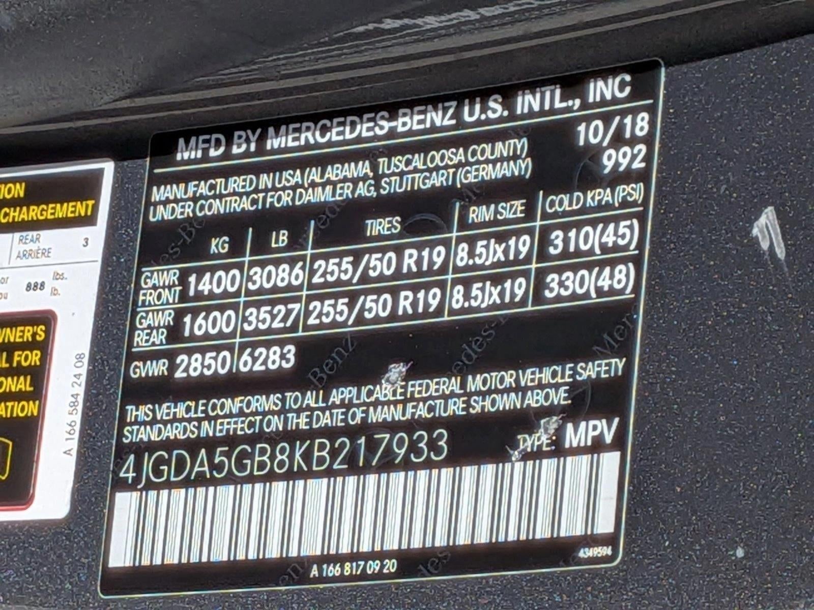 2019 Mercedes-Benz GLE GLE 400 4MATIC® SUV