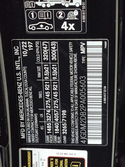 2023 Mercedes-Benz EQS EQS 450+ SUV