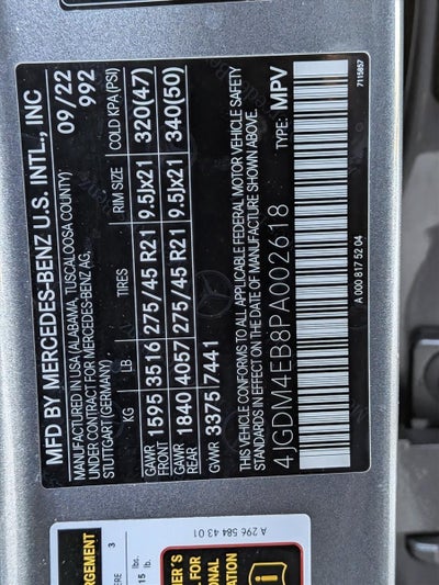 2023 Mercedes-Benz EQS EQS 580 4MATIC® SUV