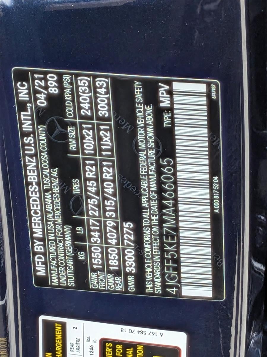 2021 Mercedes-Benz GLS GLS 450 4MATIC® SUV