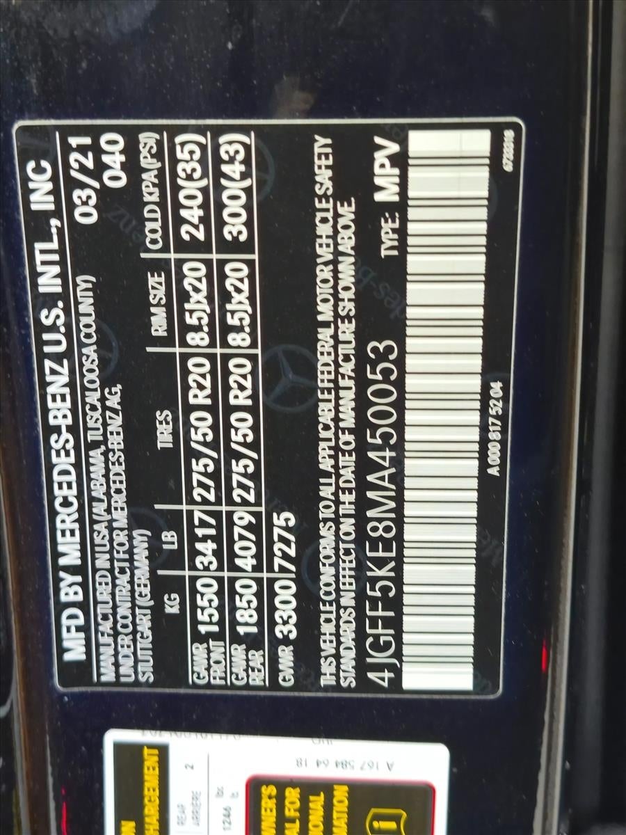 2021 Mercedes-Benz GLS GLS 450 4MATIC® SUV