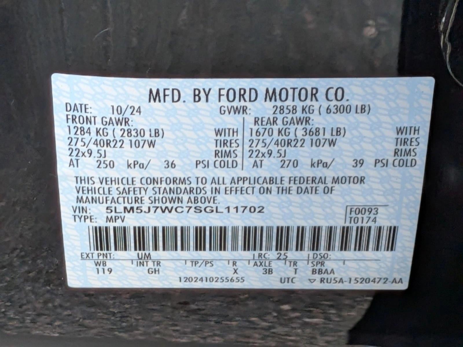 2025 Lincoln Aviator Reserve RWD