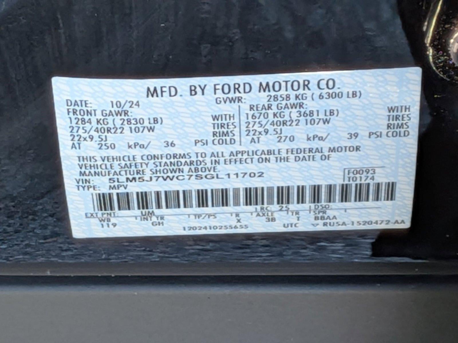 2025 Lincoln Aviator Reserve RWD