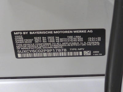 2023 BMW X6 xDrive40i Sports Activity Coupe
