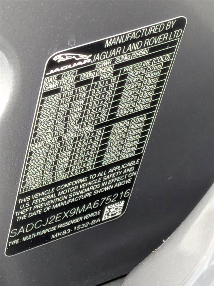 2021 Jaguar F-PACE P250 AWD S