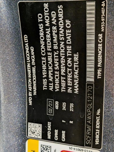 2023 Aston Martin DB11 V8 Coupe