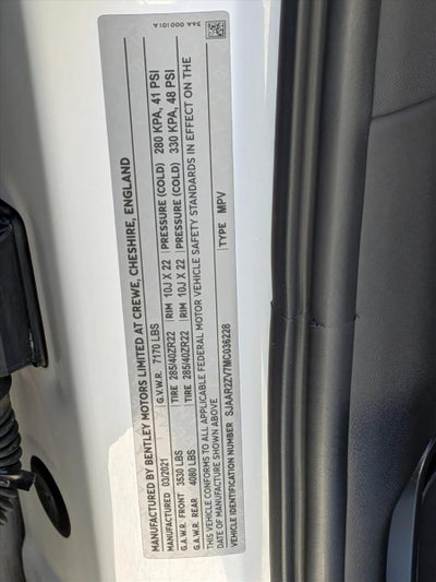 2021 Bentley Bentayga Speed AWD