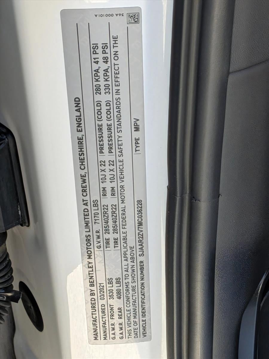 2021 Bentley Bentayga Speed AWD