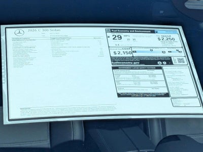 2026 Mercedes-Benz C-Class C 300 Sedan