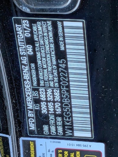 2023 Mercedes-Benz EQE AMG® EQE 4MATIC®+ Sedan