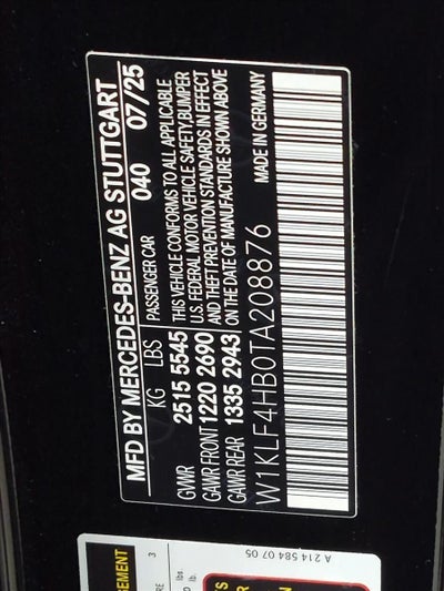 2026 Mercedes-Benz E-Class E 350 4MATIC® Sedan