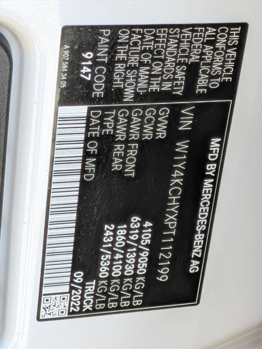 2023 Mercedes-Benz Sprinter Cargo Van 2500 High Roof I4 Diesel 170" RWD