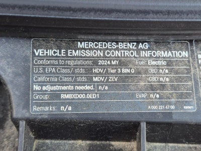 2024 Mercedes-Benz eSprinter Cargo Van 2500 High Roof HO 170" RWD