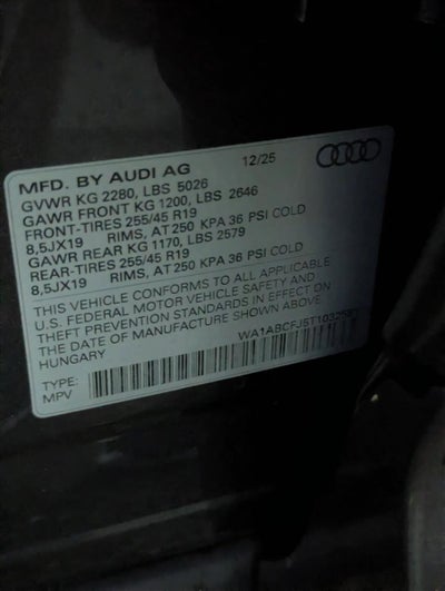 2026 Audi Q3 S line quattro