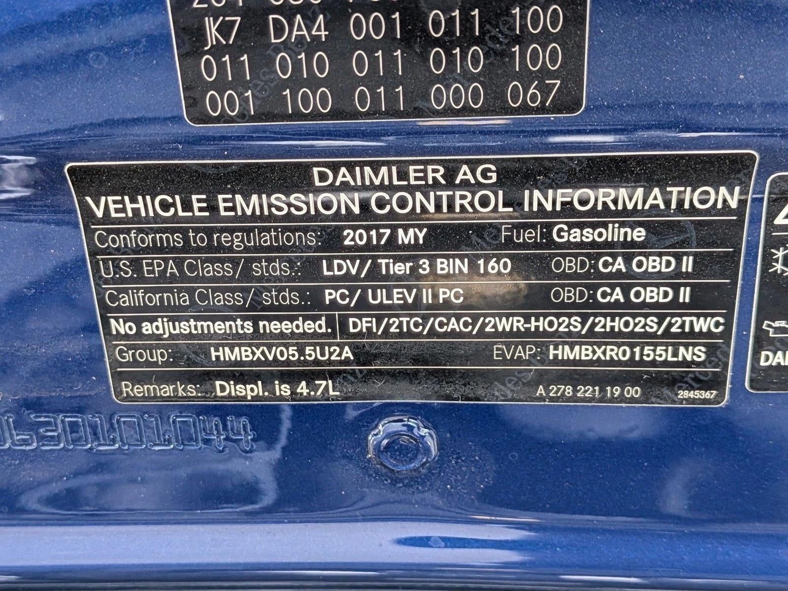 2017 Mercedes-Benz SL-Class SL 550