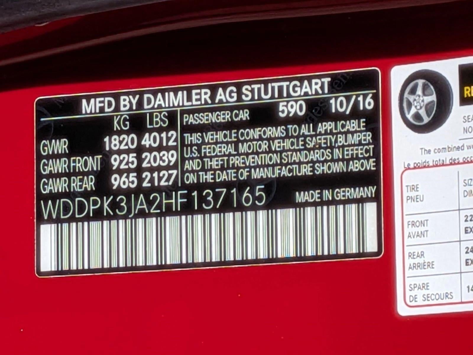 2017 Mercedes-Benz SLC SLC 300 Roadster