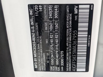 2021 Mercedes-Benz GLS GLS 450 4MATIC® SUV