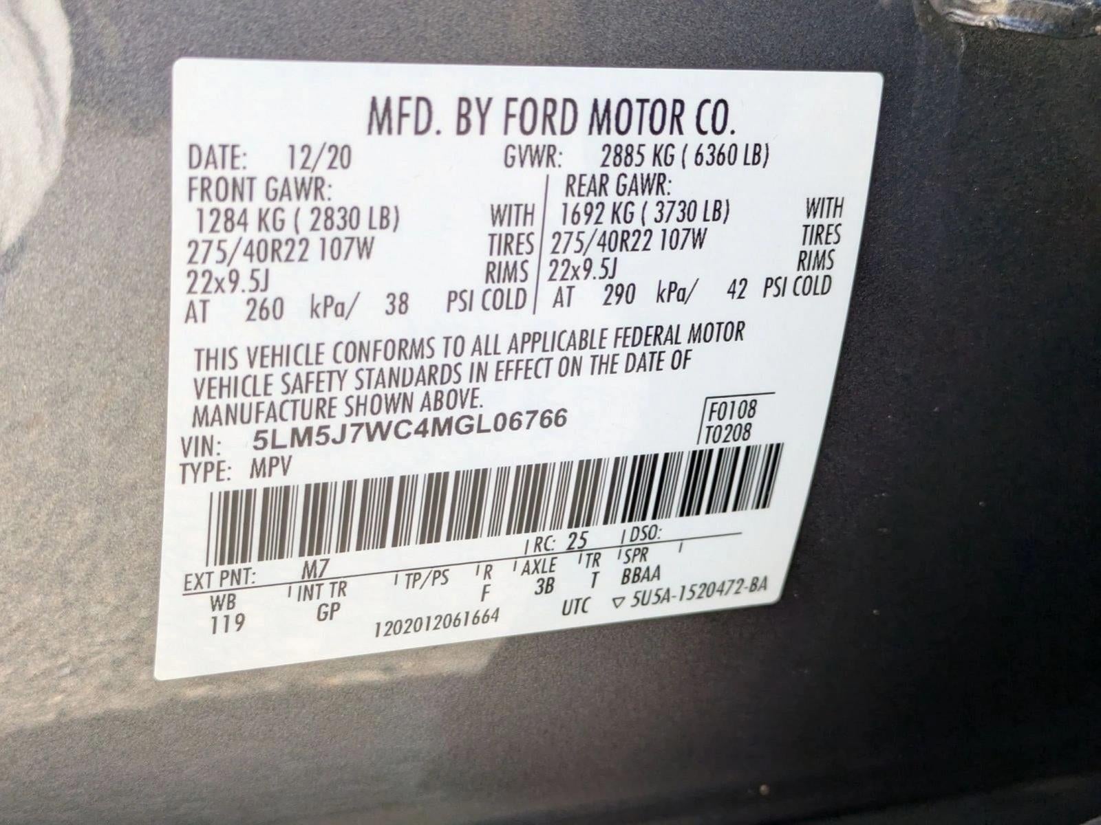 2021 Lincoln Aviator Reserve RWD