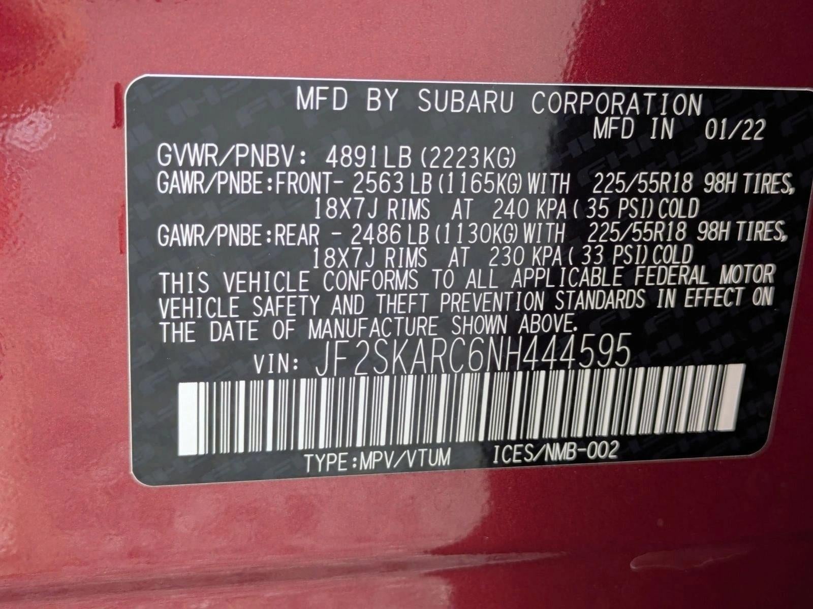 2022 Subaru Forester Touring CVT